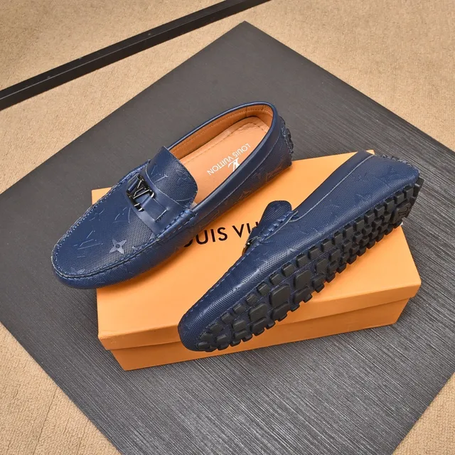 Louis Vuitton Monogram ميزون أزرق بحري جلد 2