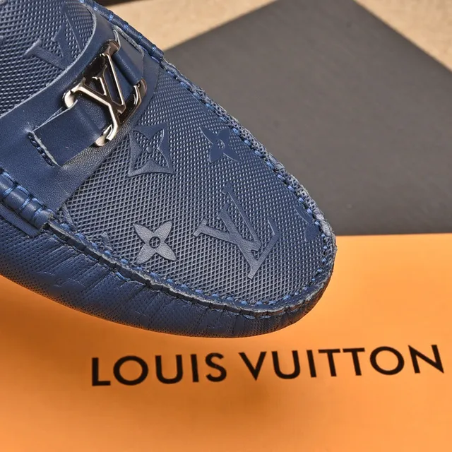 Louis Vuitton Monogram ميزون أزرق بحري جلد 7