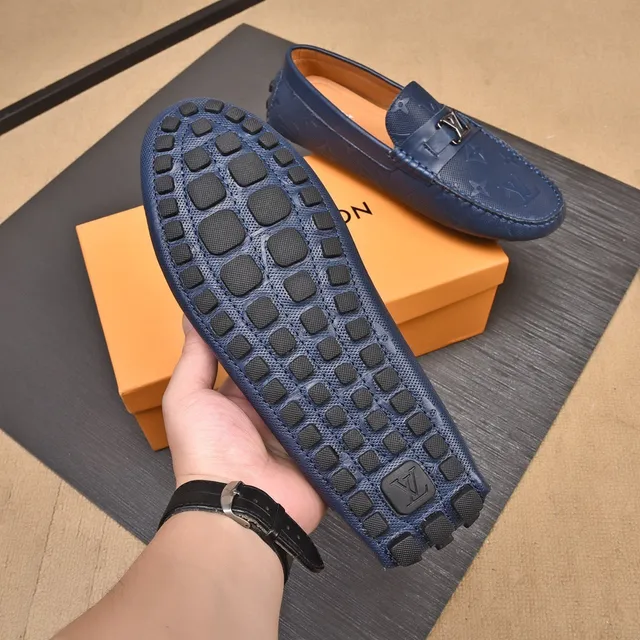 Louis Vuitton Monogram ميزون أزرق بحري جلد 8