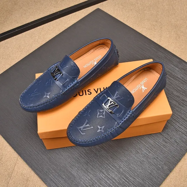 Louis Vuitton Monogram ميزون أزرق بحري جلد 9