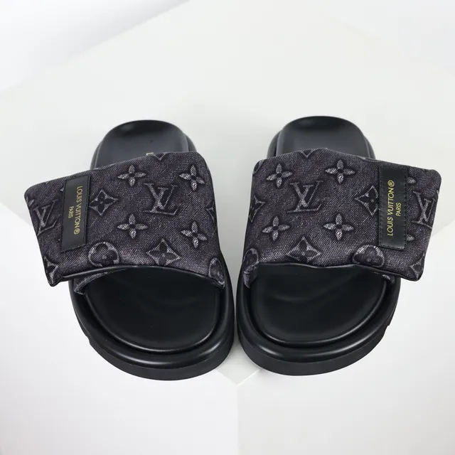 Louis Vuitton Monogrammed Double-Strap Slide Slippers 8