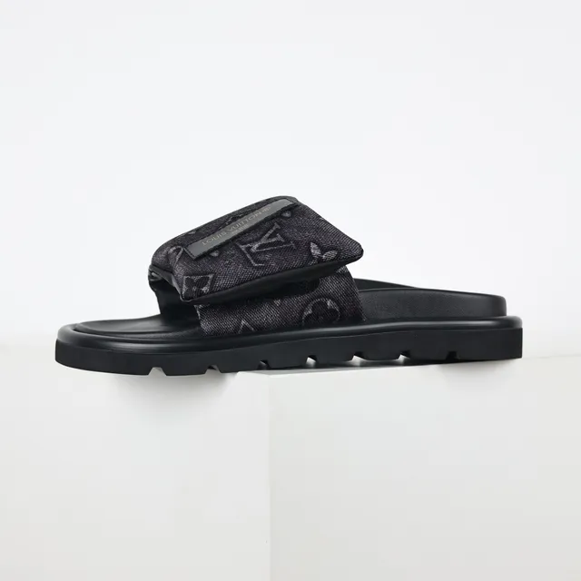 Louis Vuitton Monogrammed Double-Strap Slide Slippers 9
