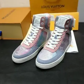 Louis Vuitton 多色蓝 高帮印花生活球鞋