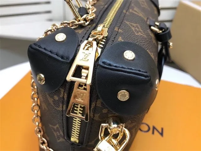 Louis Vuitton Petite Malle Black Monogram Canvas Boston Bag 15