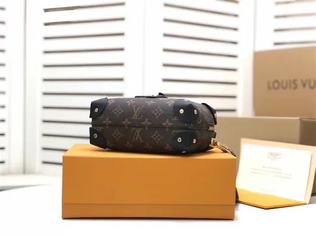 Louis Vuitton Petite Malle Black Monogram Canvas Boston Bag 16