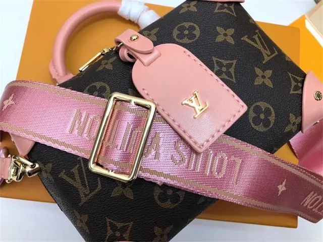 Louis Vuitton Petite Malle Black Monogram Canvas Boston Bag 23