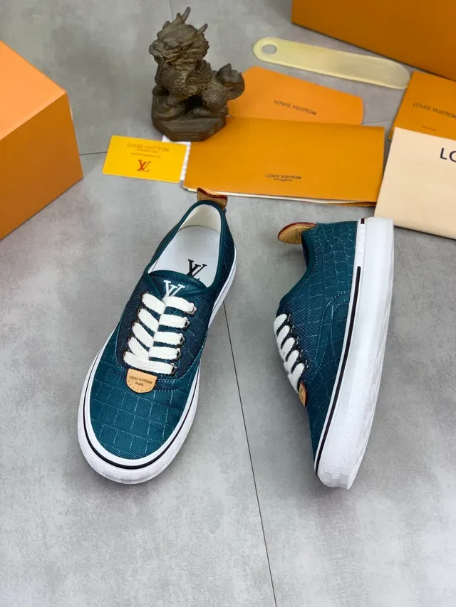 Louis Vuitton Sneaker Lifestyle Teal Quilted 5