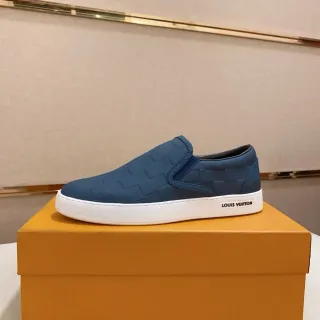 Louis Vuitton Run Away Blue Quilted Slip-On Zapatillas Lifestyle
