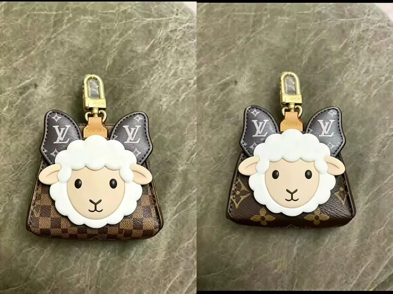 Louis Vuitton Sheep Charm Pouch Lavender Monogram Handbag 2