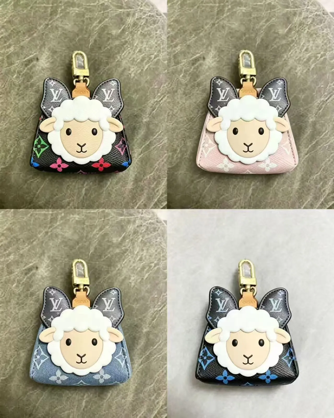 Louis Vuitton Sheep Charm Pouch Lavender Monogram Handbag 3