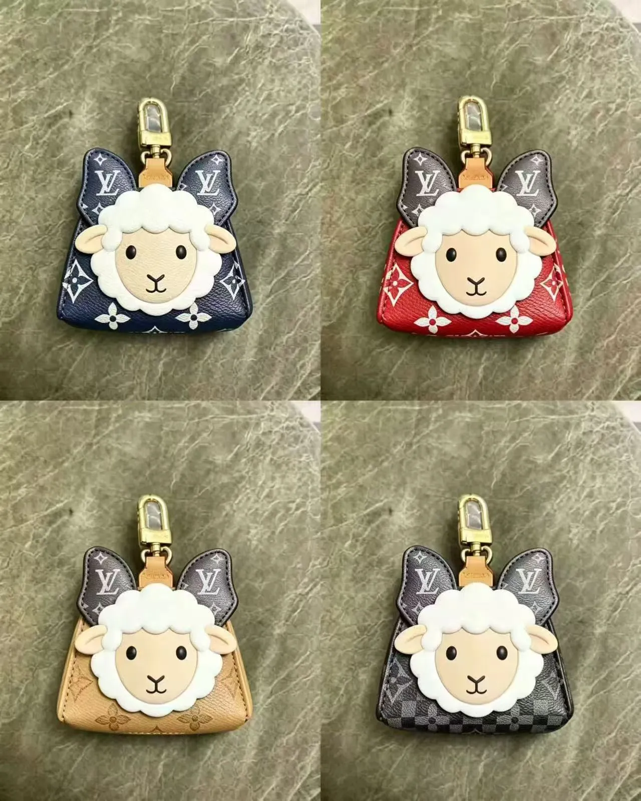 Louis Vuitton Sheep Charm Pouch Lavender Monogram Handbag 4