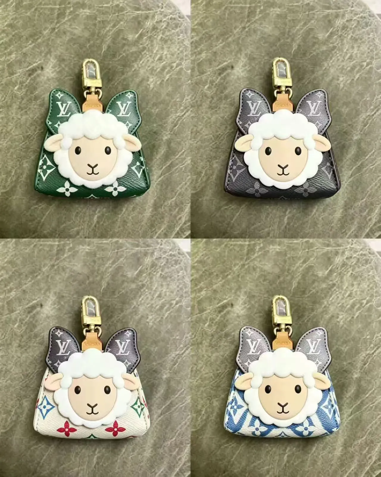 Louis Vuitton Sheep Charm Pouch Lavender Monogram Handbag 5