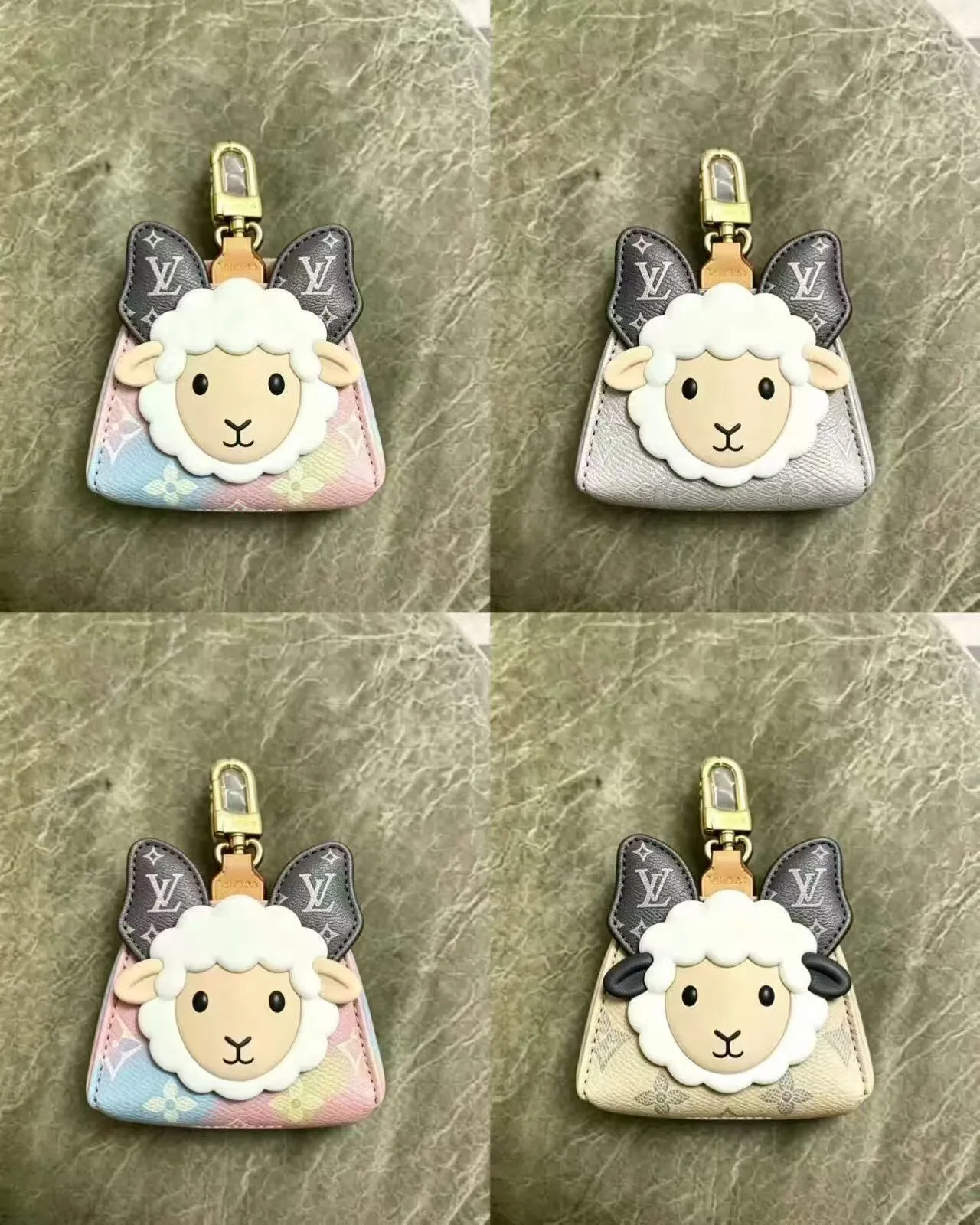 Louis Vuitton Sheep Charm Pouch Lavender Monogram Handbag 6