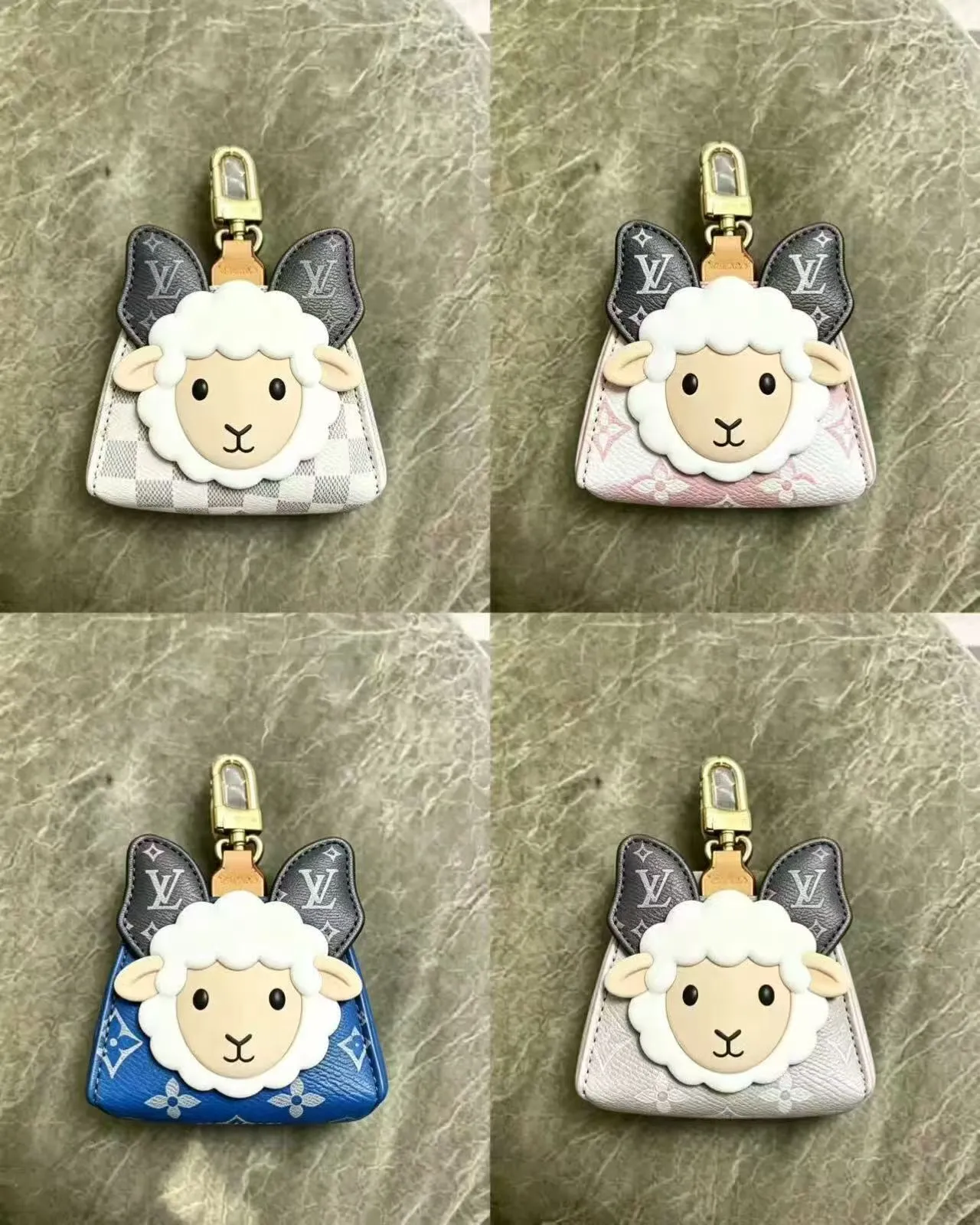 Louis Vuitton Sheep Charm Pouch Lavender Monogram Handbag 7
