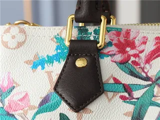 Louis Vuitton Speedy 25 Monogram Canvas Tan Leather Boston Bag 5