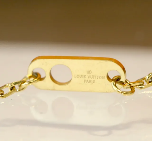 Louis Vuitton x NBA Gold Chain LV Monogram Charm Necklace 8