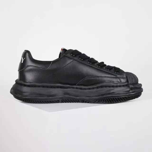 MMY Blakey Zapatillas Lifestyle de Cuero Negro 7