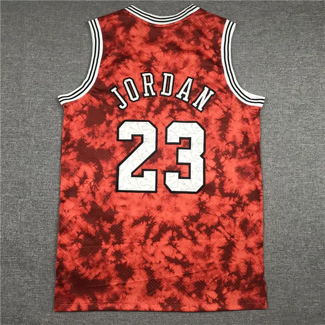 Mitchell & Ness Hardwood Classics Tie-Dye Red Bulls #23 Maillot 3