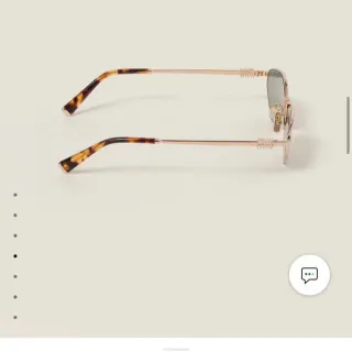 Miu Miu Regard सोने के और टॉर्टॉइसशेल सनग्लास