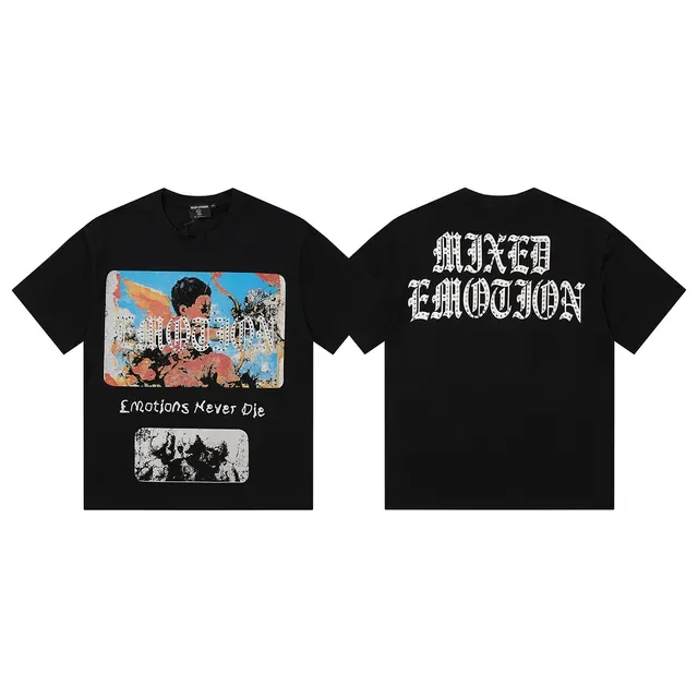 Mixed Emotion Emotion Graphic Print T-Shirt 6