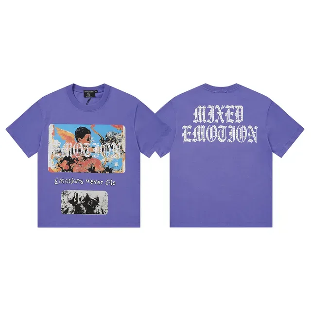 Mixed Emotion Emotion Graphic Print T-Shirt 7