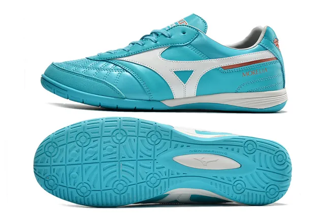 Mizuno Morelia Turquoise White अंदरूनी फुटबॉल जूते 13