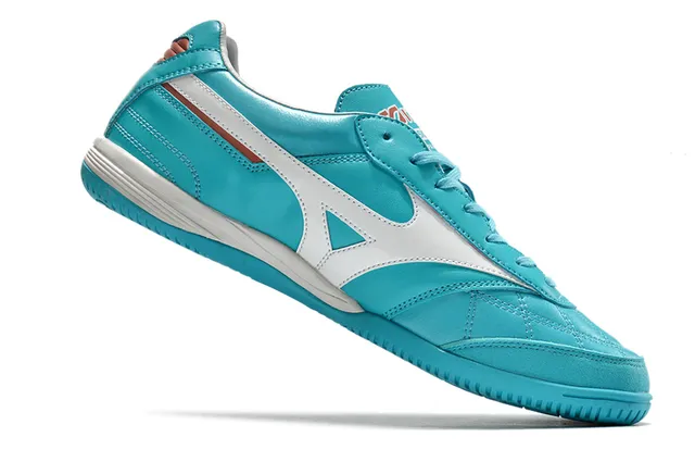 Mizuno Morelia Turquoise White अंदरूनी फुटबॉल जूते 14