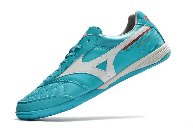 Mizuno Morelia Turquoise White अंदरूनी फुटबॉल जूते 15