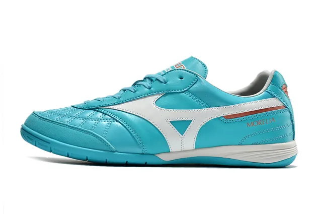 Mizuno Morelia Turquoise White अंदरूनी फुटबॉल जूते 16
