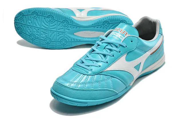 Mizuno Morelia Turquoise White अंदरूनी फुटबॉल जूते 17