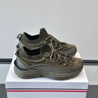 Moncler Grenoble Army Green Gray أحذية رياضية lifestyle مستوحاة من المشي كولار تريكو