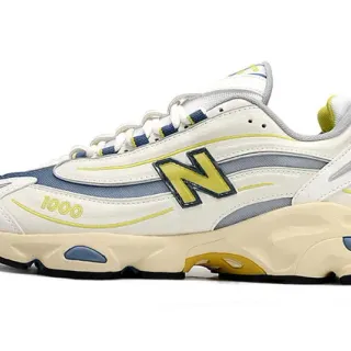 New Balance 1000 Beige Blue মিডসোল স্তরযুক্ত Synthetic/mesh Upper Chunky Sneakers
