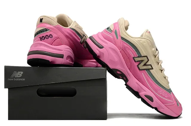 New Balance 1000 وردي وبيج سنيكرز تشانكي 6