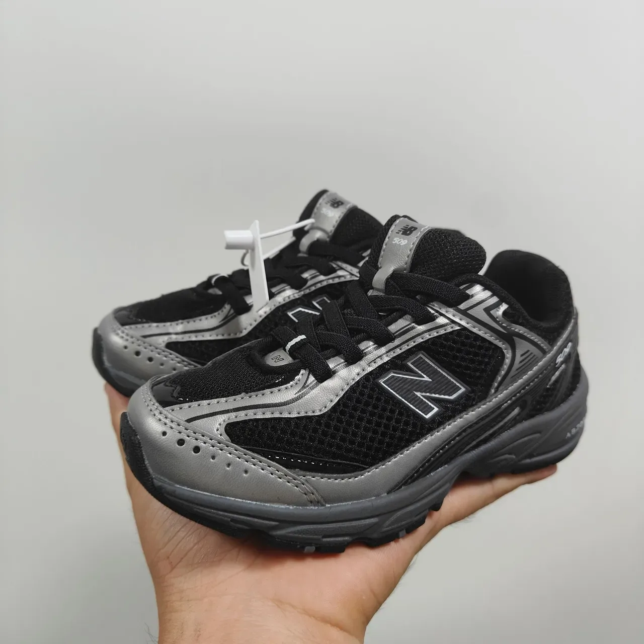 New Balance 509 Black and Iridescent Purple Lifestyle Sneakers 22