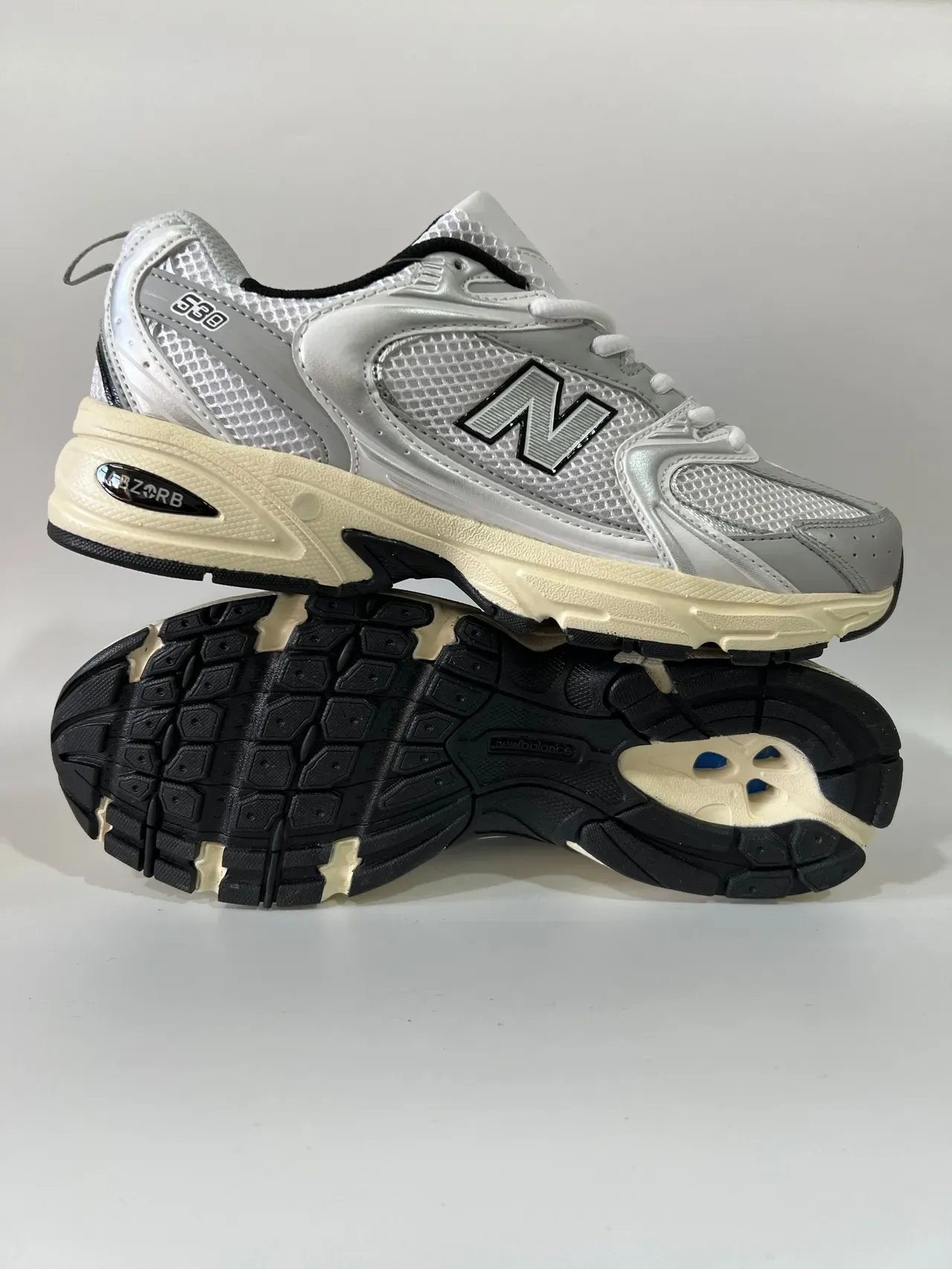 New Balance 530 রূপালী সাদা ক্রিম লাইফস্টাইল স্নিকার 3