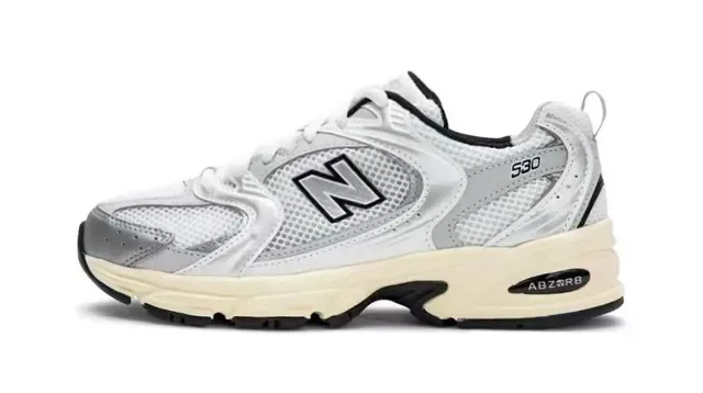 New Balance 530 রূপালী সাদা ক্রিম লাইফস্টাইল স্নিকার 5