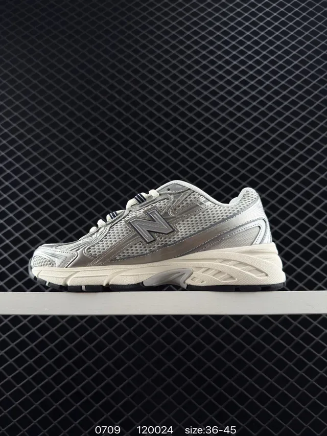 New Balance 740 zapatillas lifestyle de malla y sintético gris claro 6