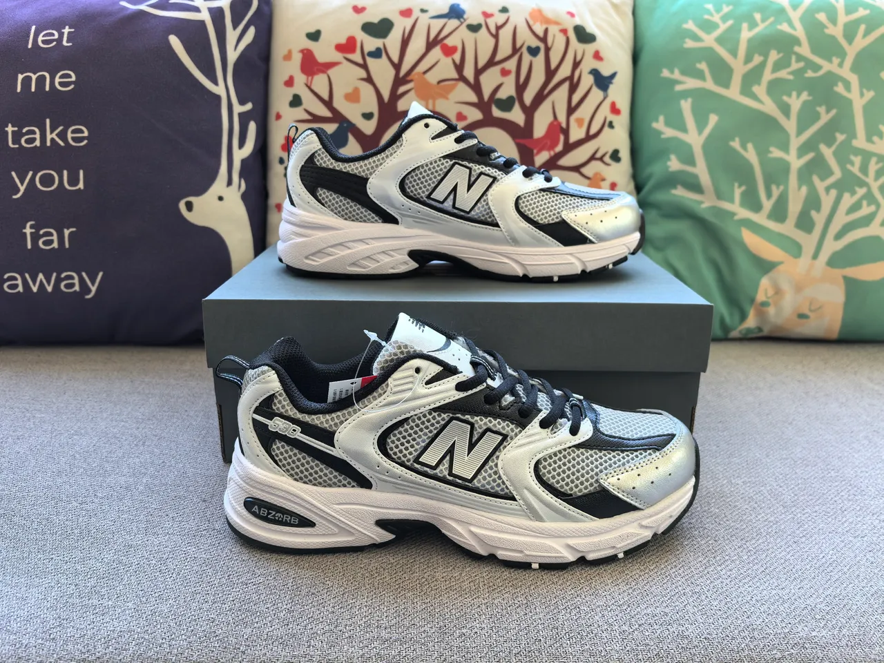 New Balance 860 Prata Preto Malha e Construção de Superposição Sintética Estrutura de Cage Pé do Meio Sapatos de Corrida 4