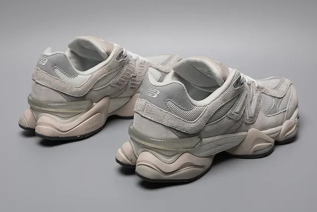 New Balance 9060 Beige and White Lifestyle Sneakers 3