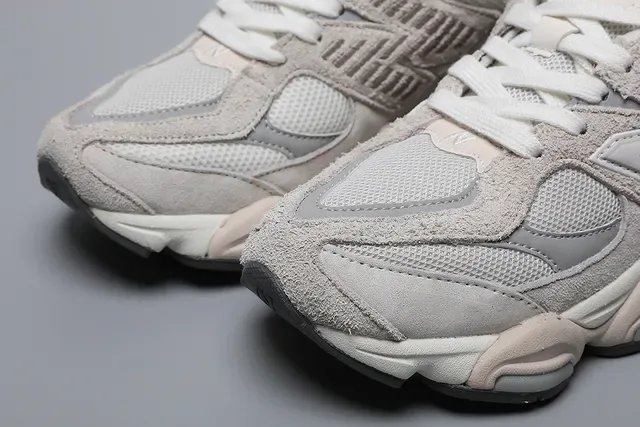 New Balance 9060 Beige and White Lifestyle Sneakers 4