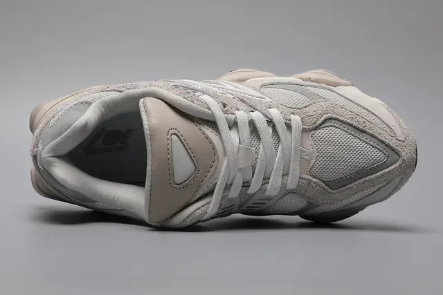 New Balance 9060 Beige and White Lifestyle Sneakers 7
