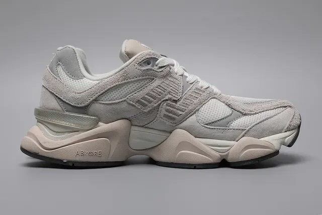New Balance 9060 Beige and White Lifestyle Sneakers 8