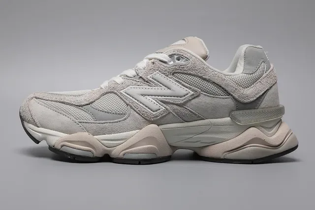 New Balance 9060 Beige and White Lifestyle Sneakers 9
