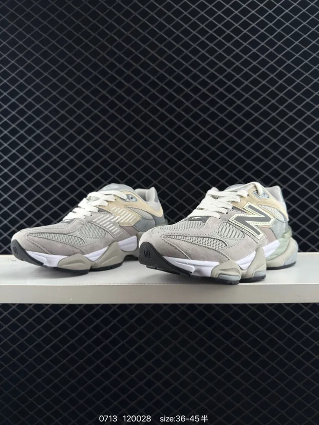 New Balance 9060 Beige Gray Chunky Sneakers 6