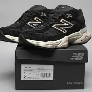 New Balance 9060 Black and Cream Lifestyle Sneakers