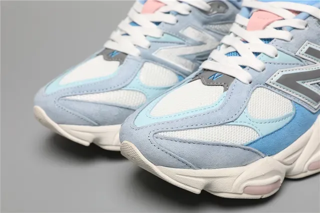 New Balance 9060 Blue and Pink Lifestyle Sneakers 4