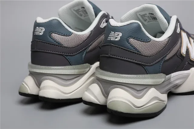 New Balance 9060 Gray Teal White Lifestyle Sneakers 2