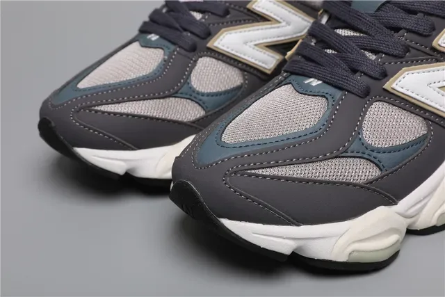 New Balance 9060 Gray Teal White Lifestyle Sneakers 4