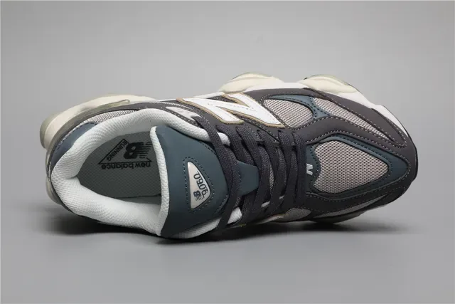 New Balance 9060 Gray Teal White Lifestyle Sneakers 7