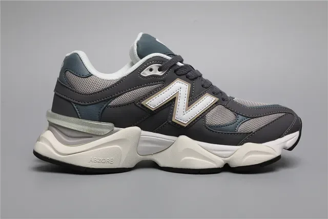 New Balance 9060 Gray Teal White Lifestyle Sneakers 8